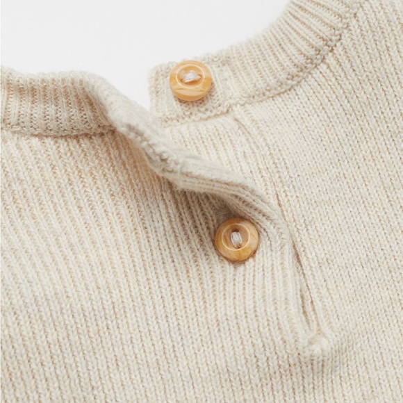 Organic Cotton Rib Knot Bodysuit - Picture 3 of 3